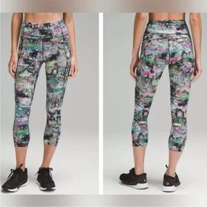 LULULEMON WOMEN'S FAST AND FREE HR CROP TIGHT 23" LW6BX1S SIZE 12 (square tag)